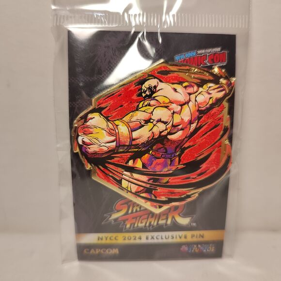 Street Fighter Zangief Painterly Series Enamel Pin Official Capcom Badge - Picture 1 of 2